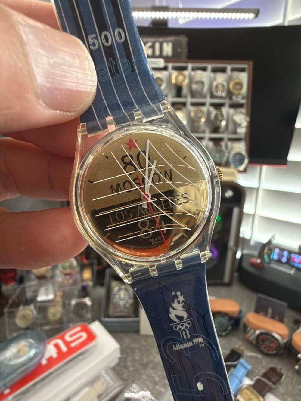Swatch Gent Sebastian Coe GZ149 1996 Atlanta Olympics NOS Vintage